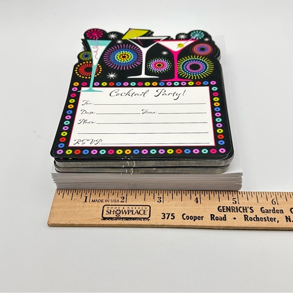 40 Cocktail Party Invitations with Envelopes - Single Sided - Picture 4 of 5